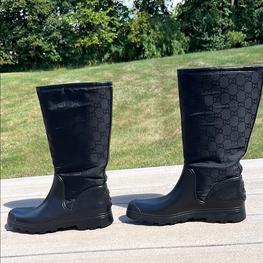 Gucci Black Winter & Rain Boots